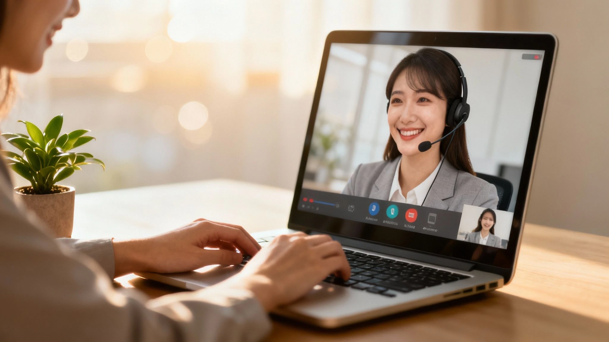 Ikona priateľského chatbota vedľa ikony človeka, spojená srdcom, symbolizujúca partnerstvo medzi technológiou a ľudskými službami.