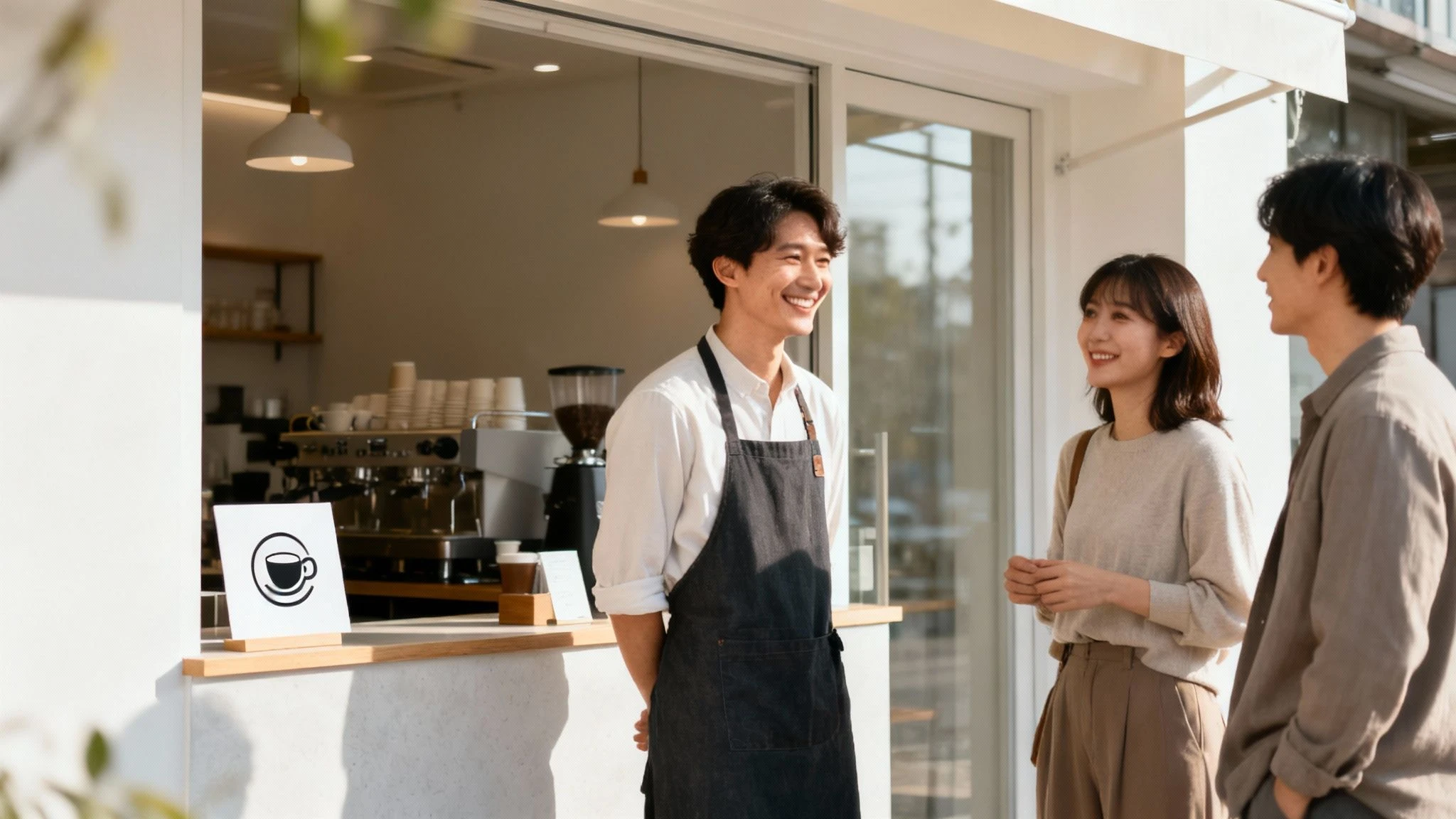 Grupa zróżnicowanych, zadowolonych klientów wchodzących w interakcję z produktem na tablecie, symbolizująca silną lojalność i utrzymanie marki.