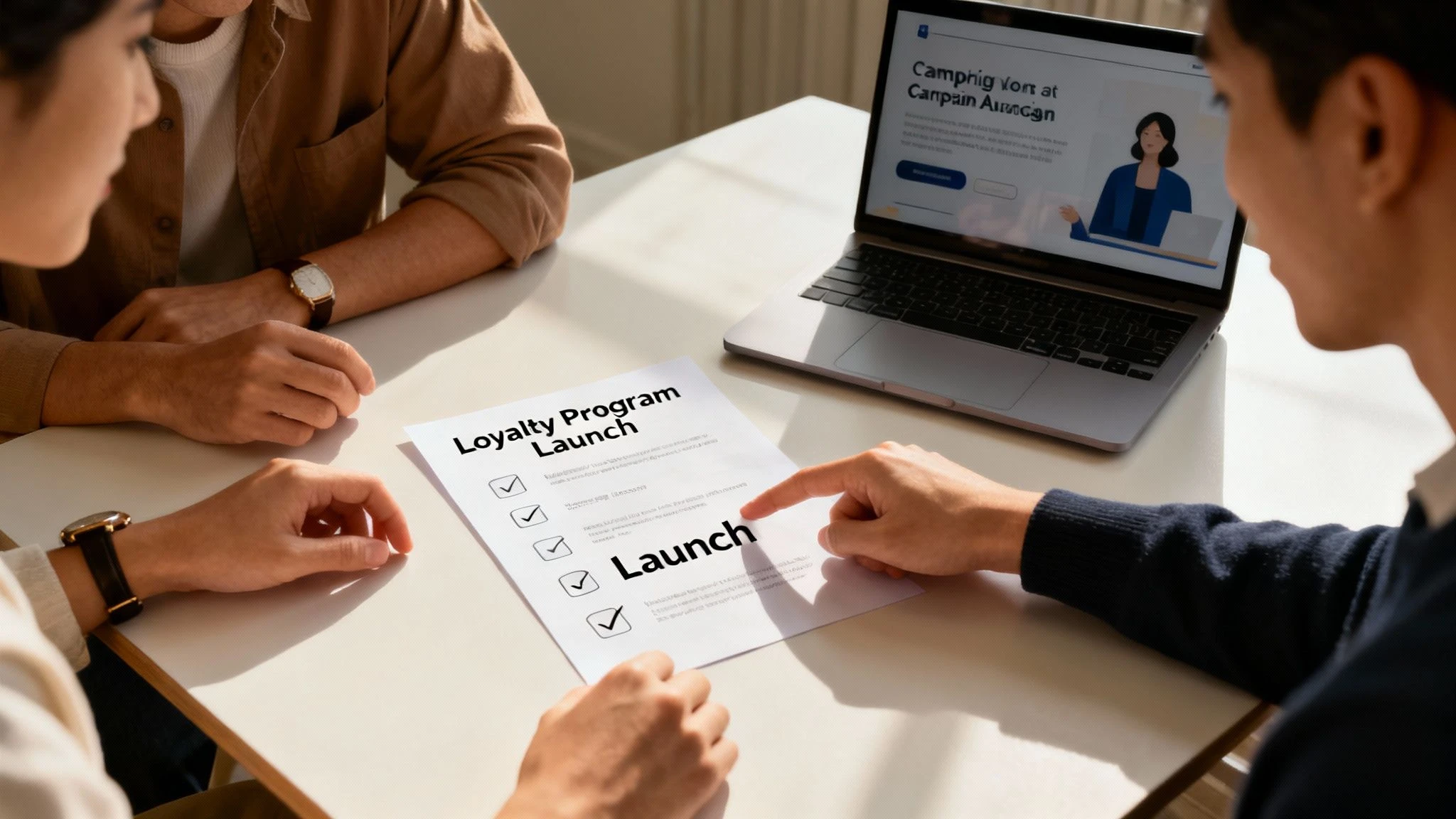 Osoba używająca telefonu komórkowego do zeskanowania kodu QR dla programu lojalnościowego w kawiarni.