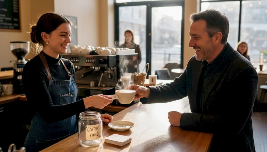 Barista &aacute;tadja a hűs&eacute;gk&aacute;rty&aacute;t a k&aacute;v&eacute;z&oacute;ban