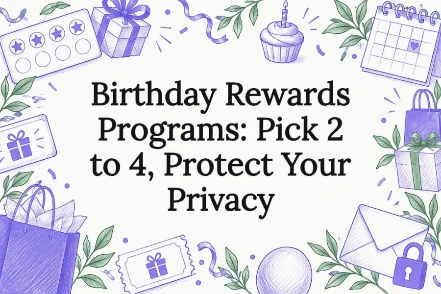 Birthday Rewards Programs: Pick 2 to 4, Protect Your Privacy