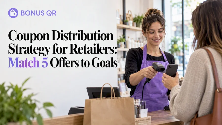 Estrategia de distribución de cupones para minoristas: asocia 5 tipos de oferta a tus objetivos
