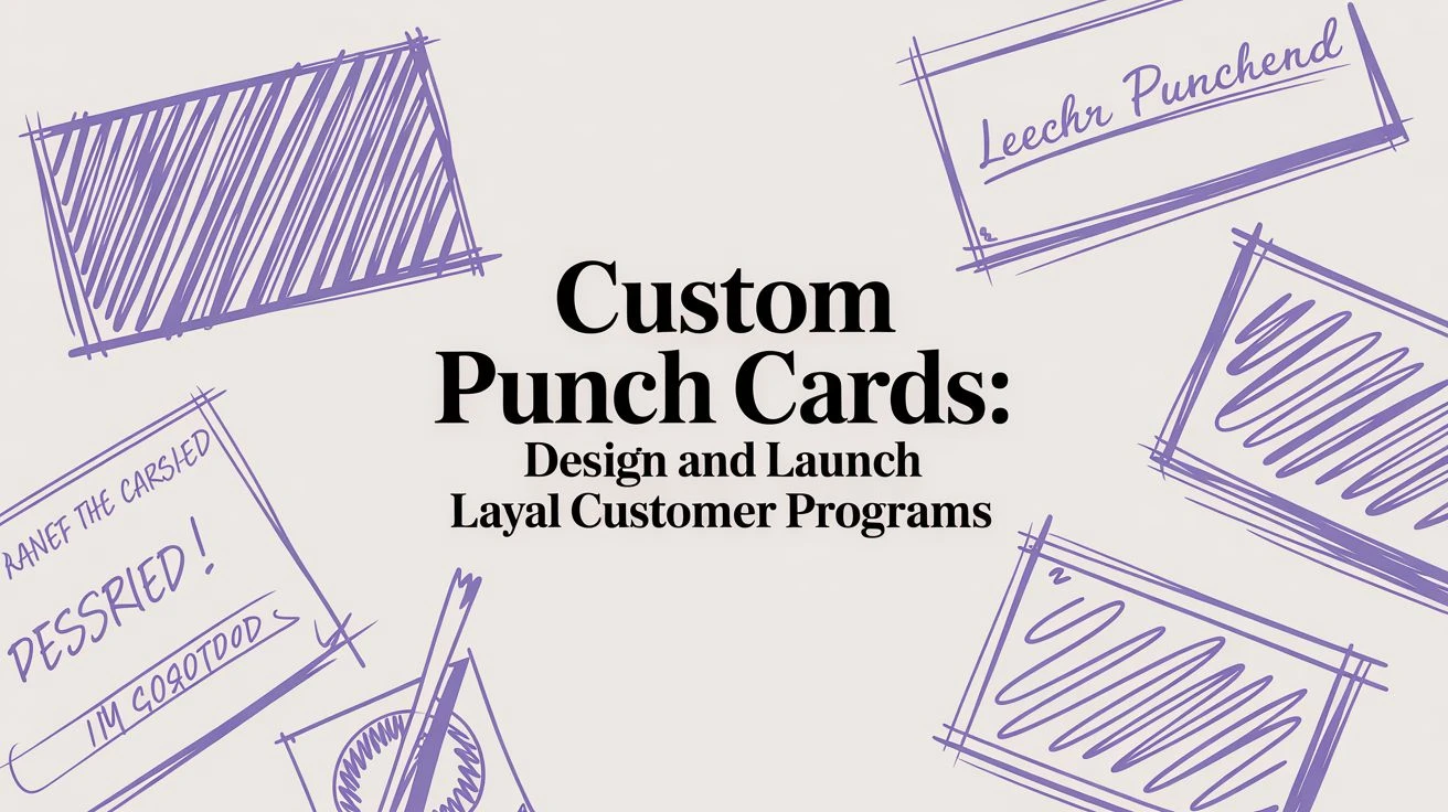 Vlastné dierovacie karty: Konečný návod na spustenie vernostného programu, ktorý funguje