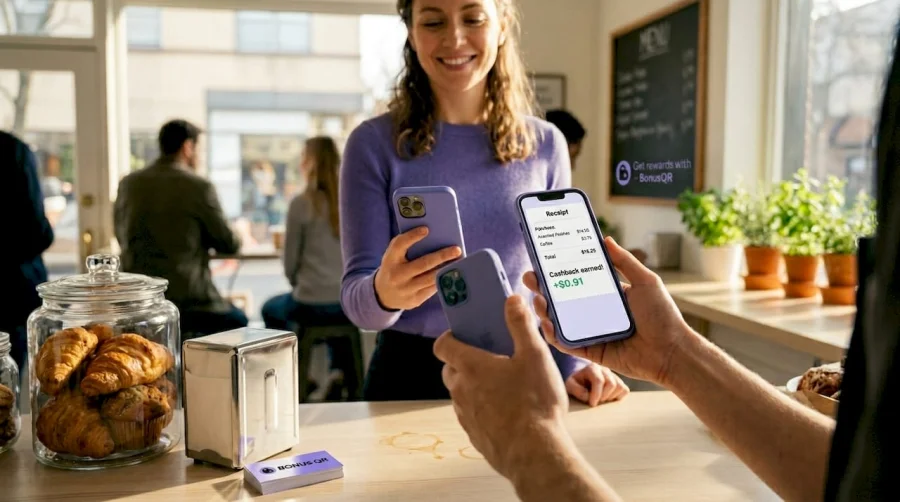 Il cliente riceve un cashback sul telefono in panetteria
