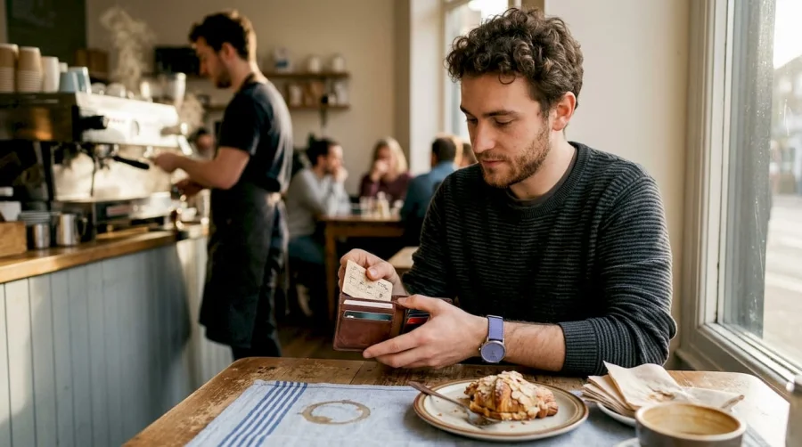 Un cliente busca un sello de fidelidad
