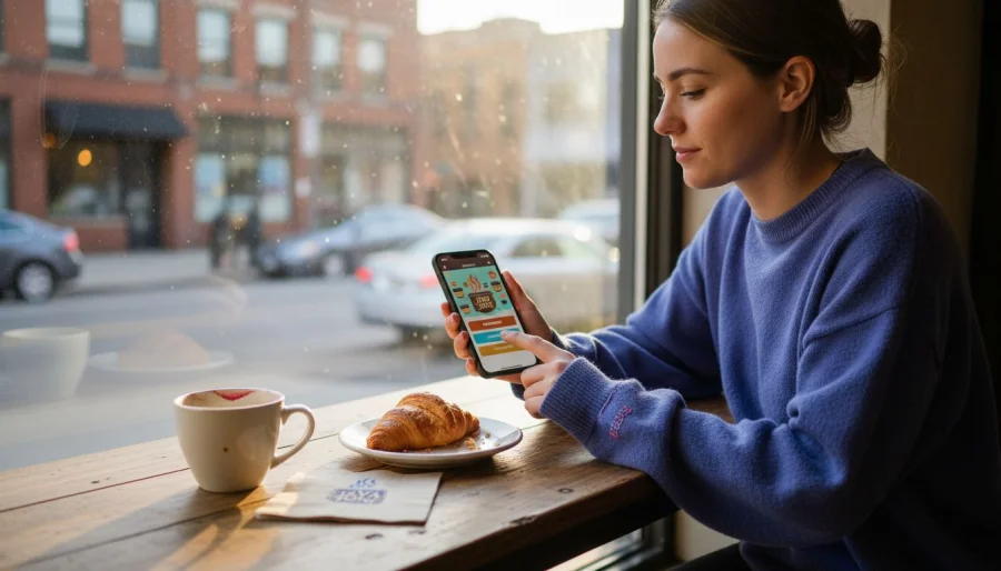 Kunde nutzt digitale Kundenbindungs-App der Marke