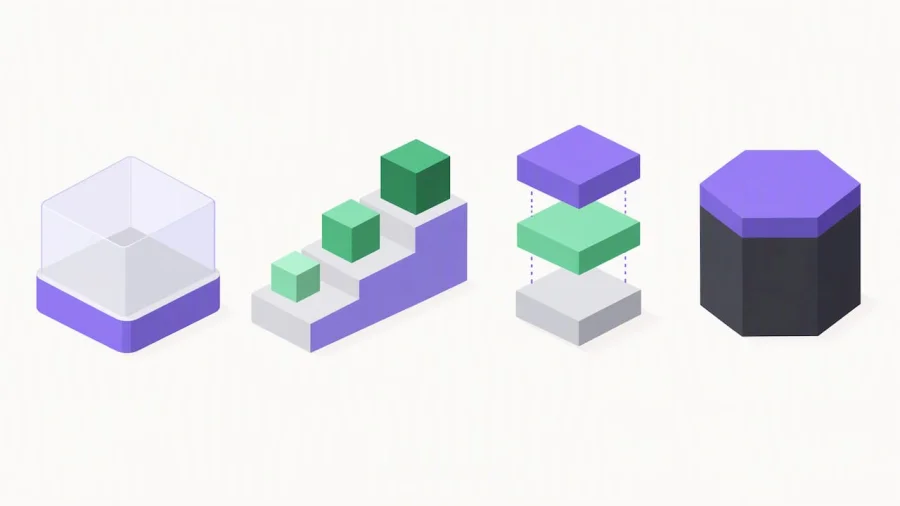 Four visual forms represent platform pricing models