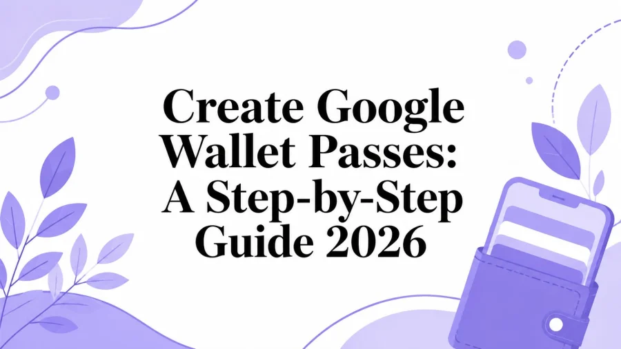 Create Google Wallet Passes: A Step-by-Step Guide 2026