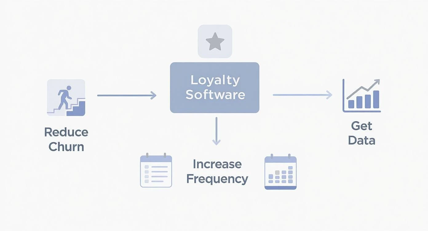 Infografika o oprogramowaniu lojalnościowym