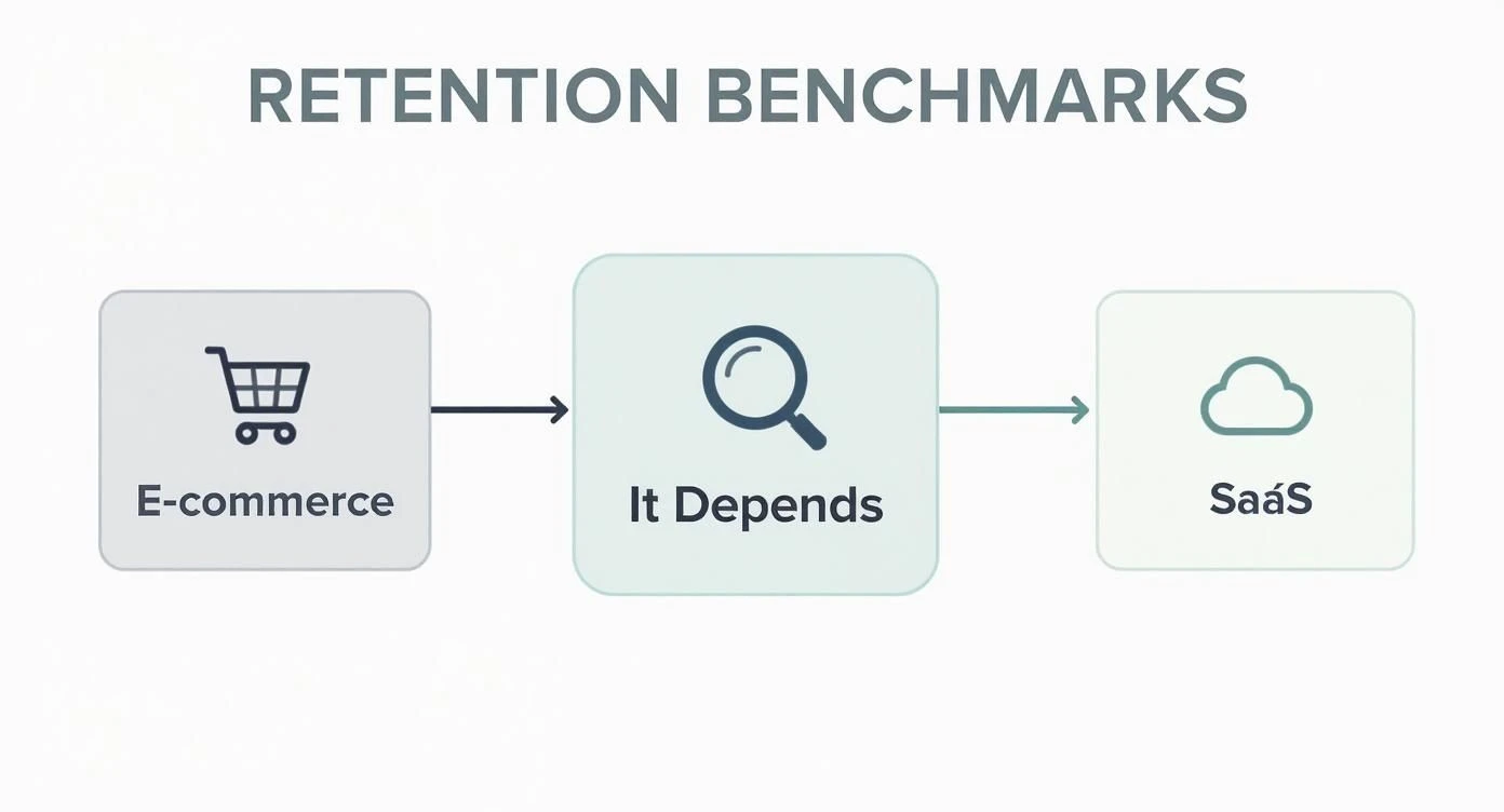 Infografika o tym, jak obliczyć wskaźnik utrzymania klienta