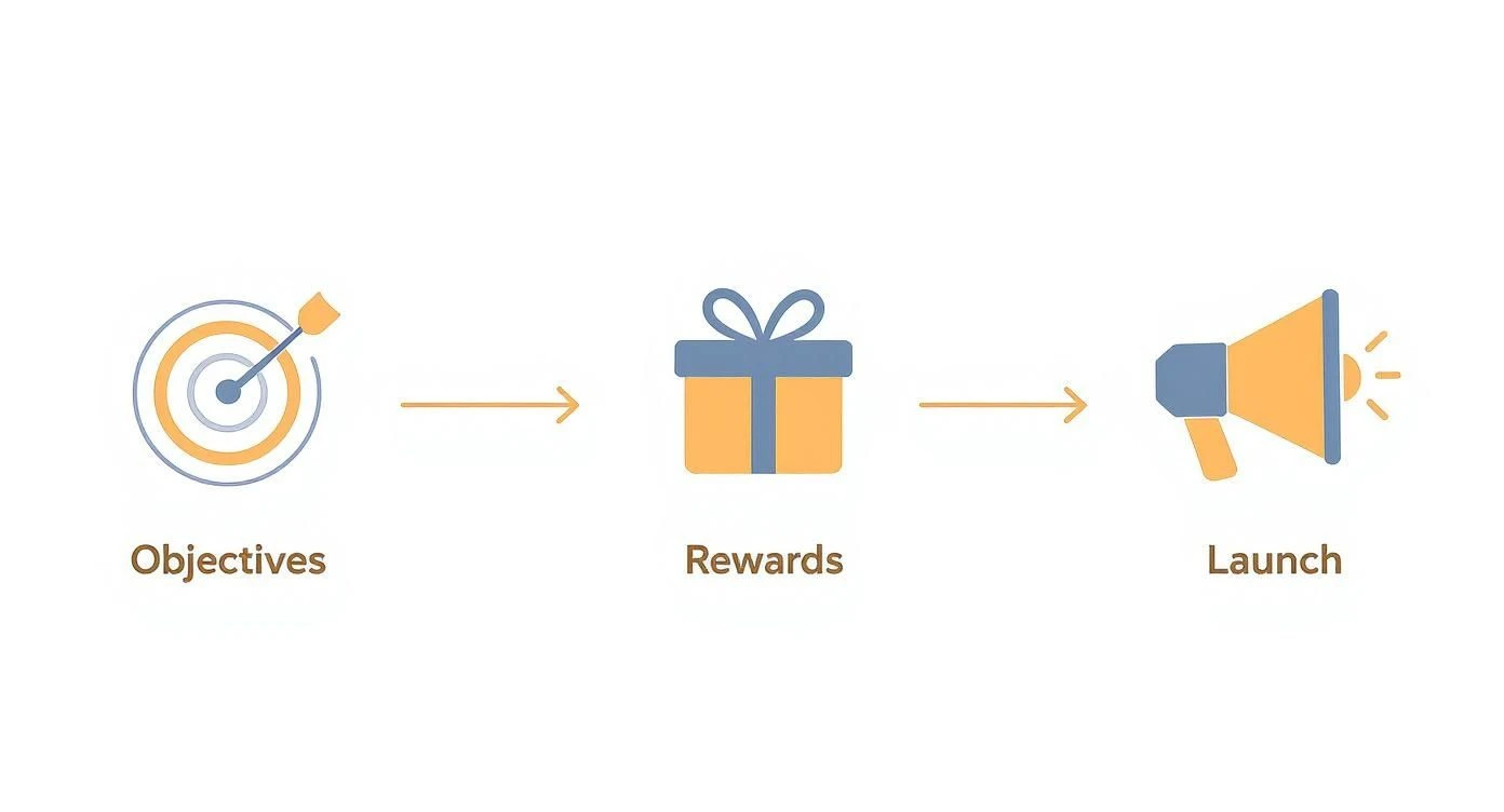 Infographic about how to start a loyalty program