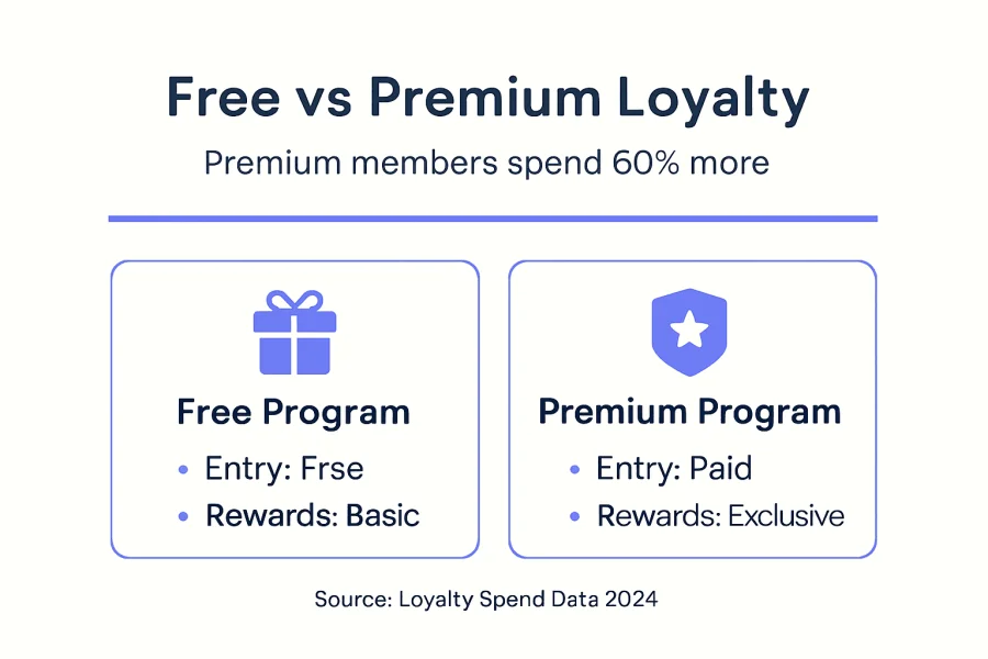 Infograf&iacute;a comparativa de los gastos de fidelizaci&oacute;n gratuitos y premium