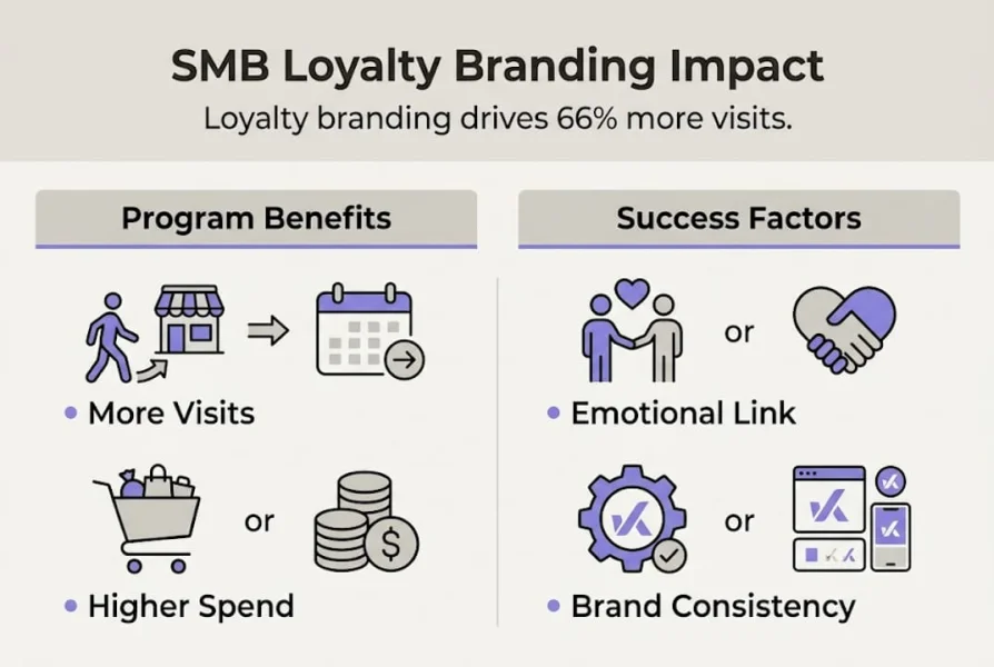 Infografika o &uacute;spěchu věrnostn&iacute;ho brandingu pro mal&eacute; a středn&iacute; podniky