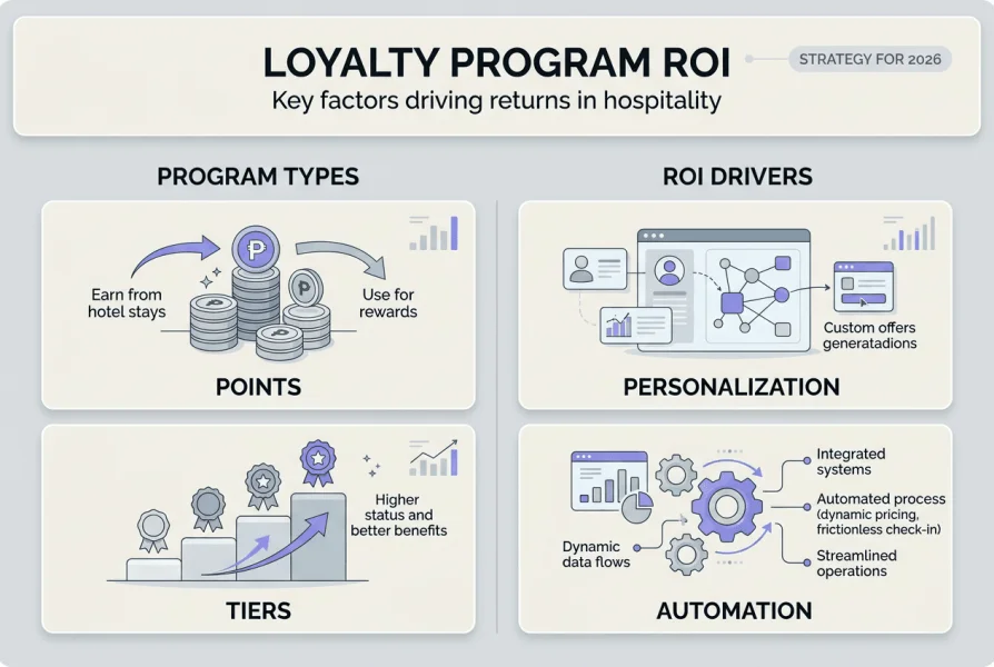 A hűségprogram ROI-ját bemutató infografika