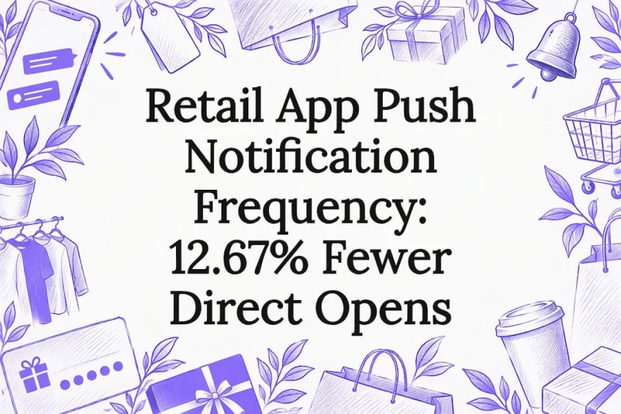 Retail App Push Notification Frequency: 12.67% Fewer Direct Opens