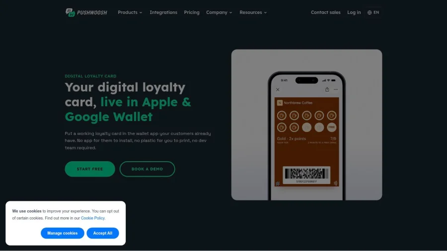 Pushwoosh, Digital Loyalty Card