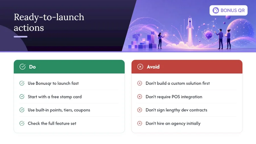 Ready to launch your loyalty program? &mdash; overview diagram