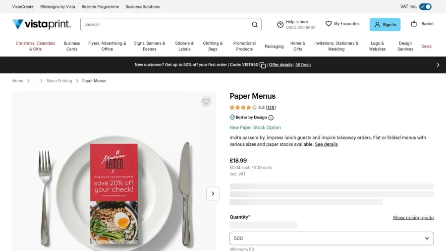 Vistaprint UK