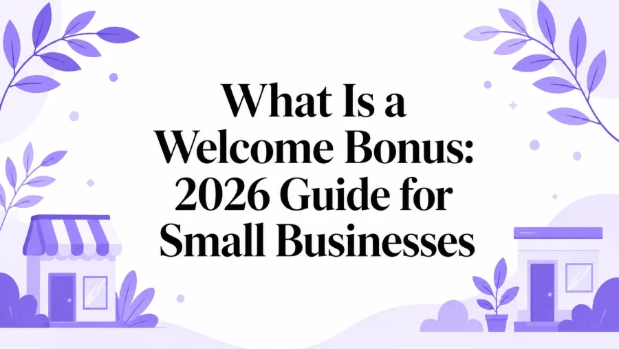 What Is a Welcome Bonus: 2026 Guide for Small Businesses